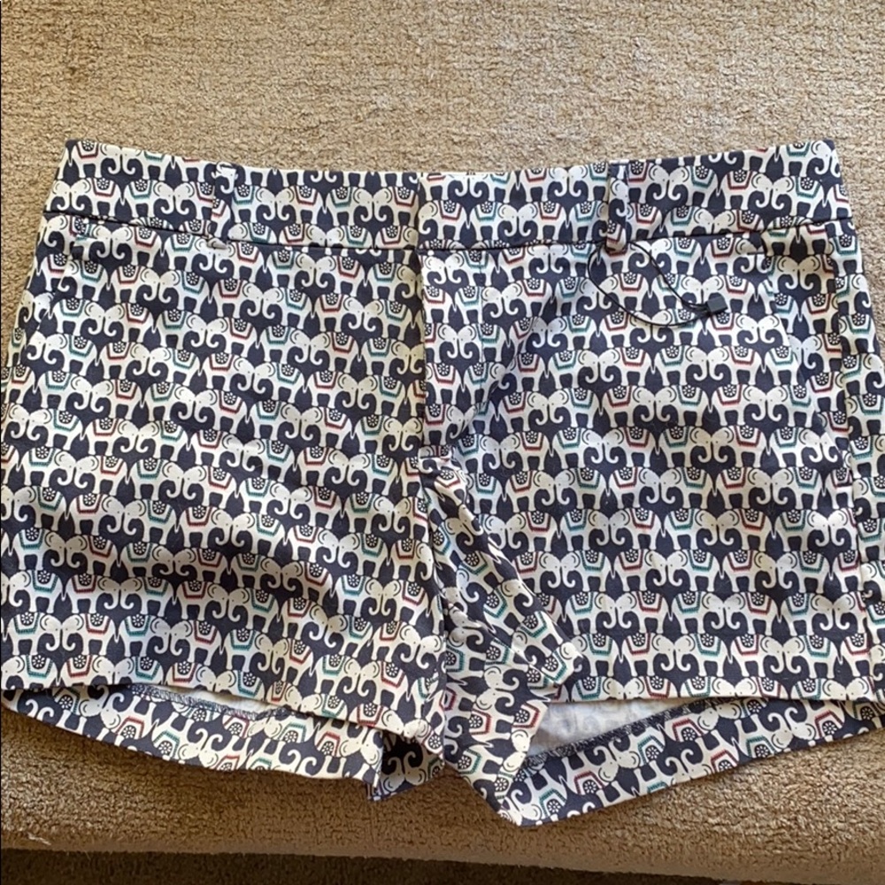Banana Republic elephant print shorts